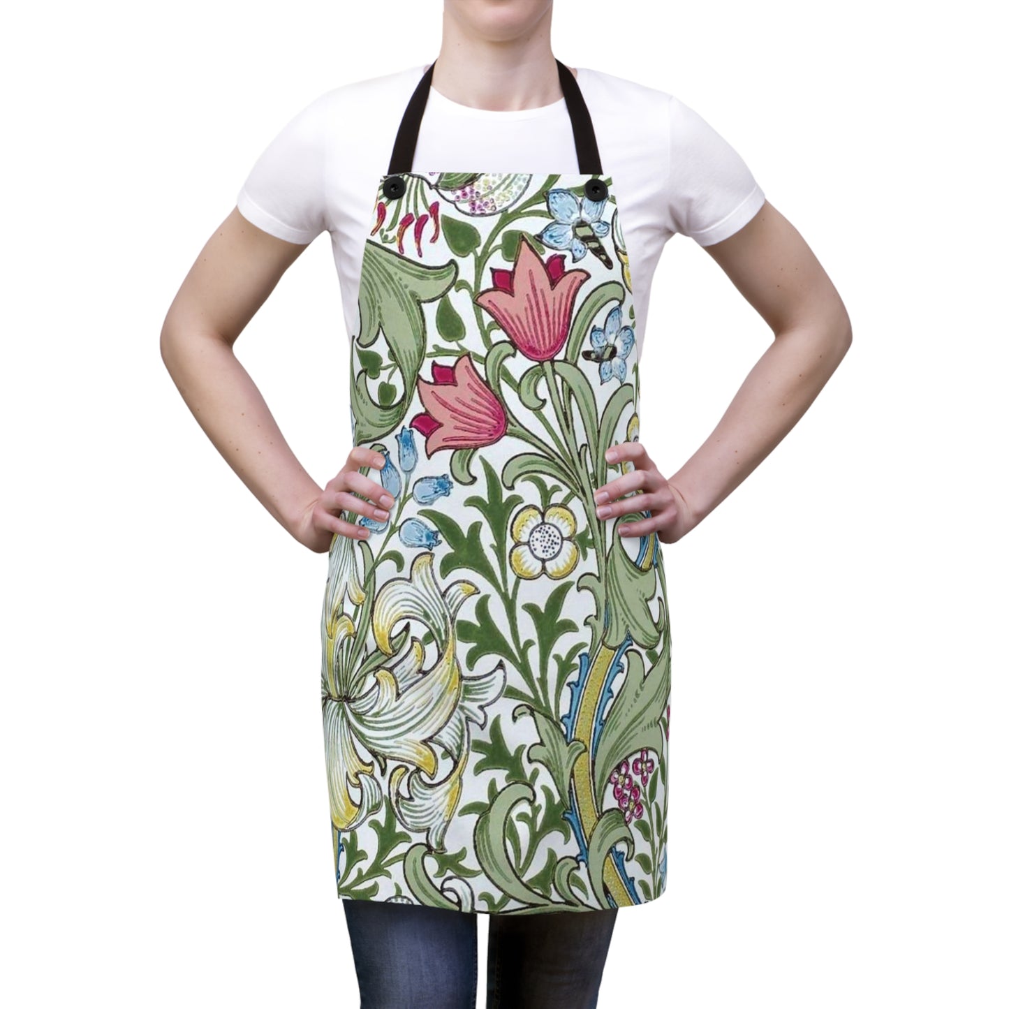 Vintage Bloom Artist's Apron